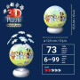 BLUEY palla LUCE NOTTURNA sfera PUZZLE 3D tridimensionale LUMINOSO ravensburger 73 PEZZI età 6+