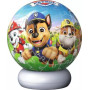 PAW PATROL palla LUCE NOTTURNA sfera PUZZLE 3D tridimensionale NIGHTLIGHT ravensburger 73 PEZZI età 6+
