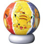 POKEMON palla LUCE NOTTURNA sfera PUZZLE 3D tridimensionale NIGHTLIGHT ravensburger 73 PEZZI età 6+