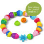 CILINDRO 24 pezzi LALABOOM attacca avvita mescola impila FORME IN PLASTICA pop twist mix stack 5 IN 1 snap beads 10 MESI +
