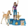 CERIMONIA DOPO TORNEO miniature in resina CERIMONY AFTER TOURNAMENT schleich POCKET SET HORSE CLUB età 4+