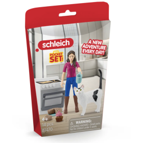 POMERIGGIO IN CUCINA miniature in resina POCKET SET schleich BAKING AFTERNOON età 4+