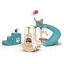 DIVERTIMENTO PER GATTI miniature in resina CAT PLAY FUN schleich FARM WORLD età 3+