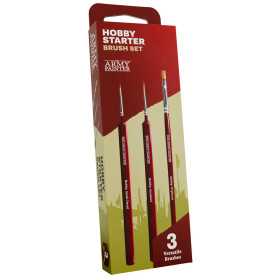 HOBBY STARTER brush set THE ARMY PAINTER kit di 3 pennelli PER MODELLISMO