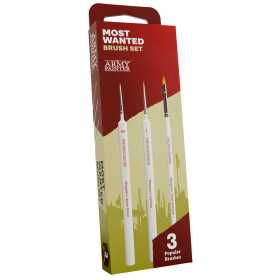 MOST WANTED brush set THE ARMY PAINTER kit di 3 pennelli PER MODELLISMO