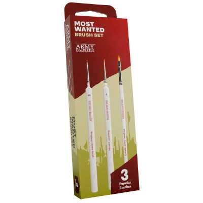 MOST WANTED brush set THE ARMY PAINTER kit di 3 pennelli PER MODELLISMO