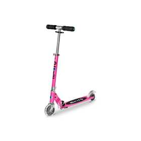 MICRO SPRITE monopattino ROSA pieghevole LED in alluminio MOBILITY età 6+