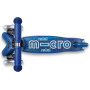 MINI MICRO DELUXE monopattino GLITTER plastica e metallo LED a tre ruote BLU età 2+