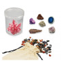 GEMSTONES & CRYSTAL set geologia PIETRE PREZIOSE E CRISTALLI con 27 rocce vere BUKI età 8+