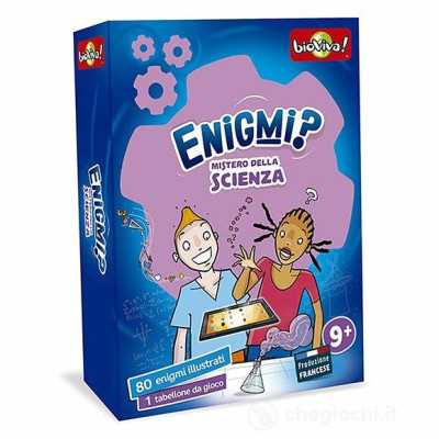 ENIGMI? mistero della scienza CON 80 ENIGMI ILLUSTRATI e un tabellone da gioco BIOVIVA età 9+