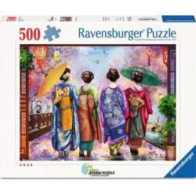 PUZZLE 500 PEZZI ravensburger PASSEGGIATA TRA I CILIEGI IN FIORE originale BLOSSOM WALK