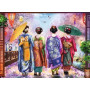 PUZZLE 500 PEZZI ravensburger PASSEGGIATA TRA I CILIEGI IN FIORE originale BLOSSOM WALK