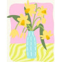 CREART kit artistico DAFFODILS ravensburger FLOREALE con pennello 2 IN 1 età 12+