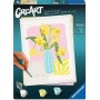 CREART kit artistico DAFFODILS ravensburger FLOREALE con pennello 2 IN 1 età 12+