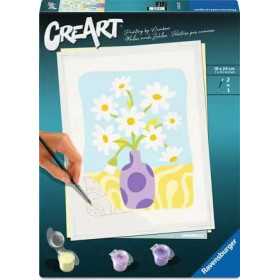 CREART kit artistico CAMOMILLA ravensburger FLOREALE con pennello 2 IN 1 età 12+