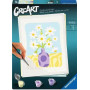 CREART kit artistico CAMOMILLA ravensburger FLOREALE con pennello 2 IN 1 età 12+