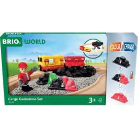 CARGO GEMSTONE SET pietre preziose CARGO gemme BRIO world TRENINO treno FERROVIA età 3+