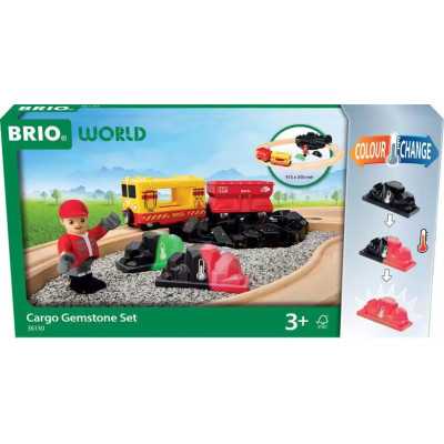 CARGO GEMSTONE SET pietre preziose CARGO gemme BRIO world TRENINO treno FERROVIA età 3+