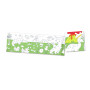 ROTOLO DA COLORARE dinosaur doodle paper roll DINOSAURI carta da disegno HAPE autoadesivo CON PASTELLI A CERA età 3+