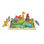 PUZZLE gioco di incastri REGNO ANIMALE in legno HAPE giungla E1656 età 3+