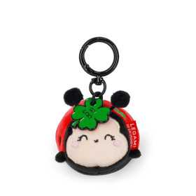 PORTACHIAVI keyring TINY super soft ROSSO coccinella LADYBUG peluche IMBOTTITO portachiavi