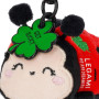 PORTACHIAVI keyring TINY super soft ROSSO coccinella LADYBUG peluche IMBOTTITO portachiavi