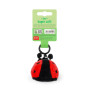 PORTACHIAVI keyring TINY super soft ROSSO coccinella LADYBUG peluche IMBOTTITO portachiavi
