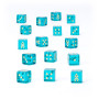 CORSAIRS DICE set di 16 dadi AZZURRI TRASPARENTI warhammer 40k AELDARI età 12+
