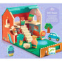 SOFTI HOUSE gioco di manipolazione IN LEGNO per bambini DJECO casetta con giardino DJ06448 età 18 mesi +
