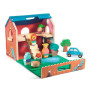 SOFTI HOUSE gioco di manipolazione IN LEGNO per bambini DJECO casetta con giardino DJ06448 età 18 mesi +