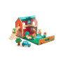 SOFTI HOUSE gioco di manipolazione IN LEGNO per bambini DJECO casetta con giardino DJ06448 età 18 mesi +