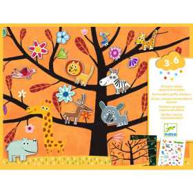 ADESIVI ACCHIAPPARELLA set di stickers riposizionabili DJECO kit artistico DJ09948 età 3+