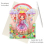 FAIRYTALE PRINCESS biglietto d'auguri SWING CARD santoro 3D POP UP