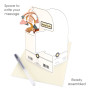 NEW BABY biglietto d'auguri SWING CARD santoro 3D POP UP