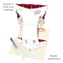 BALLET biglietto d'auguri SWING CARD santoro 3D POP UP