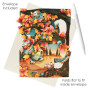 WOODLAND OWLS biglietto d'auguri SWING CARD santoro 3D POP UP