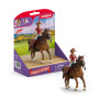 HANNAH & CAYENNE cavallo in resina SCHLEICH miniatura HORSE CLUB 42711 età 3+