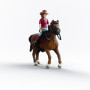 HANNAH & CAYENNE cavallo in resina SCHLEICH miniatura HORSE CLUB 42711 età 3+