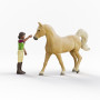SARAH & MISTERY cavallo in resina SCHLEICH miniatura HORSE CLUB 42714 età 3+