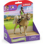 SARAH & MISTERY cavallo in resina SCHLEICH miniatura HORSE CLUB 42714 età 3+
