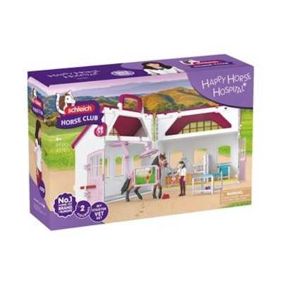CLINICA PER CAVALLI set con miniature in resina SCHLEICH happy horse hospital HORSE CLUB 42787 età 5+