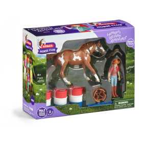 L'AVVENTURA DI HANNAH NEL WEST miniature in resina SCHLEICH hannah western adventure HORSE CLUB 42775 età 5+