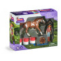 L'AVVENTURA DI HANNAH NEL WEST miniature in resina SCHLEICH hannah western adventure HORSE CLUB 42775 età 5+