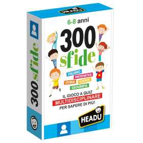 300 SFIDE gioco educativo A QUIZ multidisciplinare HEADU storia scienza georgafia ITALIANO E MATEMATICA età 8+
