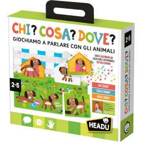 CHI? COSA? DOVE? giochiamo a parlare con gli animali HEADU gioco educativo IN ITALIANO età 2+