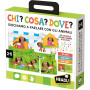 CHI? COSA? DOVE? giochiamo a parlare con gli animali HEADU gioco educativo IN ITALIANO età 2+