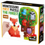 MONTESSORI first puzzle THE FOREST in legno HEADU gioco educativo INCASTRI età 2+