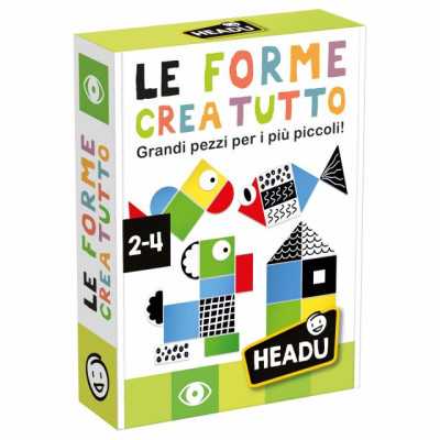 LE FORME CREA TUTTO grandi pezzi per i più piccoli HEADU gioco educativo FORME età 2+