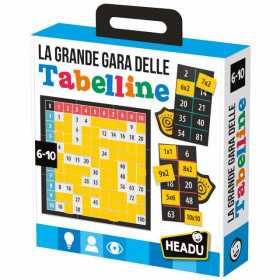 LA GRANDE GARA DELLE TABELLINE gioco educativo con i numeri HEADU età 6+