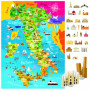 ITALIA DA SCOPRIRE un grande puzzle per conoscere il paese CON 25 SAGOME DEI MONUMENTI gioco educativo HEADU età 5+